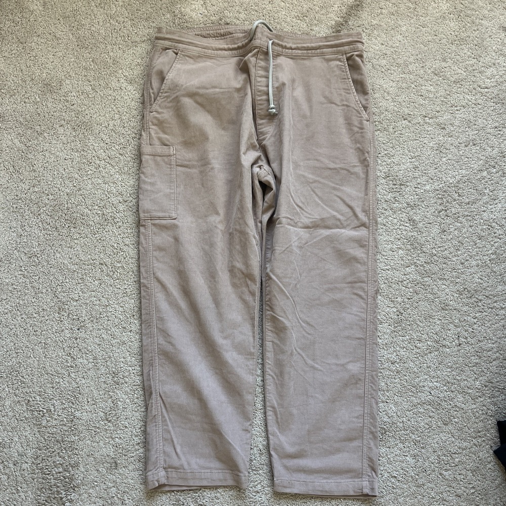 Levis Corduroy Pants Mens Tan Drawstring Cargo Baggy fit Grunge Cotton Size XXL‎